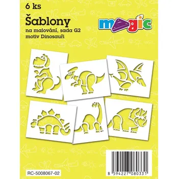 Papírové šablony MAGIC – DINOSAUŘI