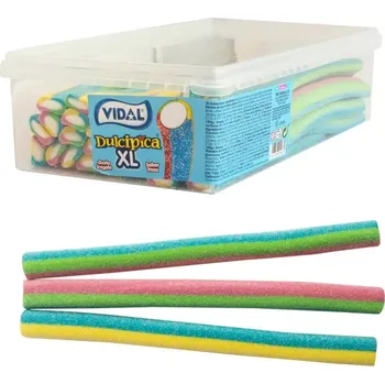 Bonbon Vidal Golosinas | Dulcipica XL Multicolor kyselé pendreky 30 ks