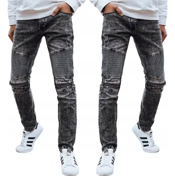 Pánské džíny PÁNSKÉ ČERNÉ DŽÍNY ZÚŽENÉHO STŘIHU ux4246 - 33