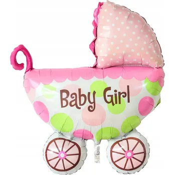 Balónek Fóliový balónek na Baby shower, holčička, růžový