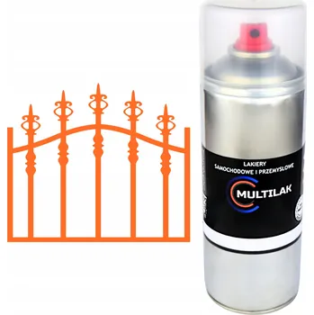 Barva ve spreji Profesionální lesklý lak ve spreji na rez, ocel, kov a plech RAL 2001