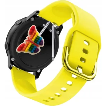 Pouzdro na mobilní telefon Řemínek Řemínek pro Oukitel BT101, Silikonový Žlutý Smyčka, nastavitelný