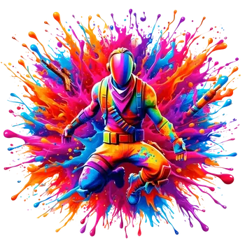 Nášivka NAŽEHLOVAČKA - Fortnite postava barevná