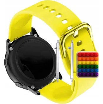 Pouzdro na mobilní telefon Řemínek Řemínek pro Imilab W12, Silikonový Žlutý Smyčka, nastavitelný