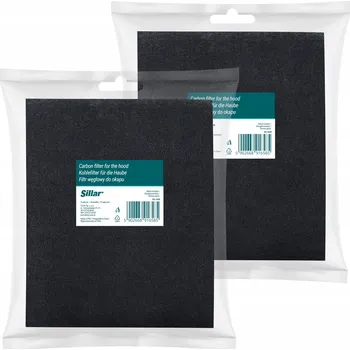 Příslušenství pro digestoř Uhlíkový filtr Sillar do digestoře 57x47 cm univerzální k zastřižení