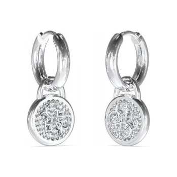 Náušnice Náušnice Guess Dreaming visací stříbrné + zirkon