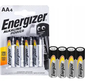 Článková baterie Alkalická baterie Energizer, baterie do ovladačů a zařízení, 4 ks