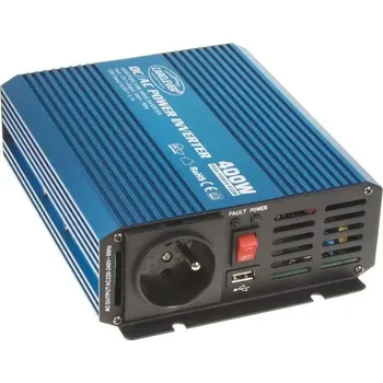 Měnič napětí Měnič Napětí sinusového napětí CARCLEVER s 12/230 V + USB, 400 W (35psw412)
