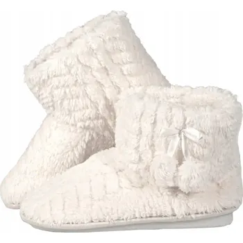 Dámská obuv Dámské krémové zateplené Pantofle Captain Mike 36
