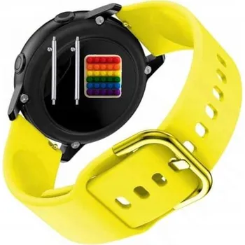 Pouzdro na mobilní telefon Řemínek / Pásek Řemínek pro Skagen Signatur Three-Hand, Silikonový Žlutý s Poutkem, Nastavitelný