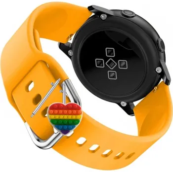 Pouzdro na mobilní telefon Pásek Řemínek pro Samsung Gear Sport, Mrkvový silikonový poutko, nastavitelný