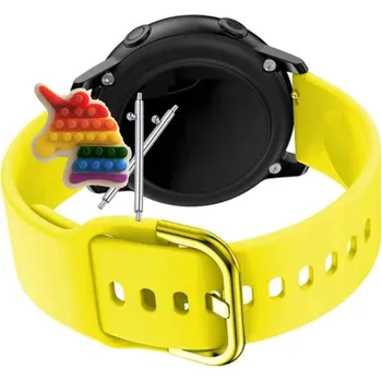 Pouzdro na mobilní telefon Pásek Řemínek pro Xiaomi Watch Color 2, Silikon Žlutý Poutko, nastavitelný