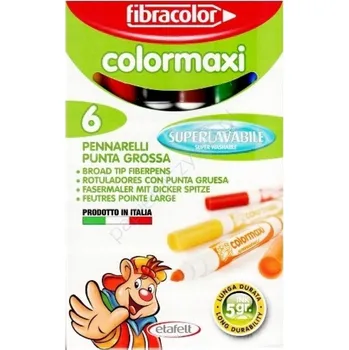 Fibracolor Popisovače , fixy fixy, vícebarevné fixy , 6 ks