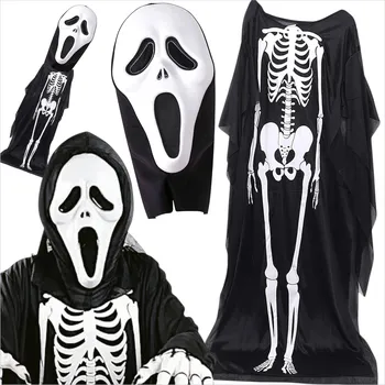 Karnevalový kostým Kostým na Halloween kostým kostlivec pro děti, kostým na karneval - kostra