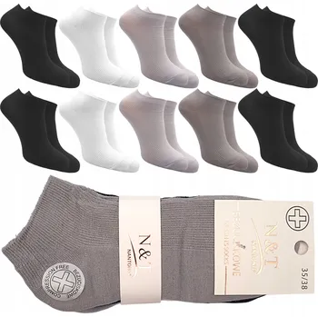 Dámské ponožky 5x Dámské bavlněné Kotníkové Ponožky bez tlaku 35-38