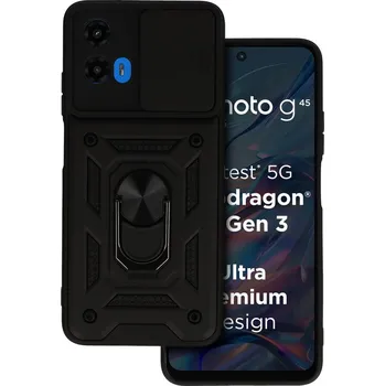 Pouzdro na mobilní telefon Ultra odolný zadní kryt Armor Lens pro Motorola Moto G45 5G černý