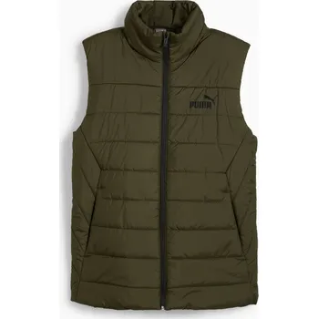 Pánská vesta Prošívaná péřová vesta PUMA Khaki bunda bez rukávů velikost L