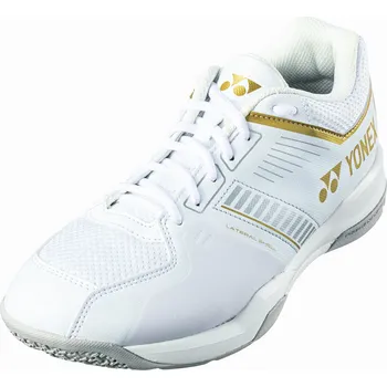 Pánská sálová obuv Pánská sálová obuv Yonex Strider Flow Wide White/Gold EUR 45
