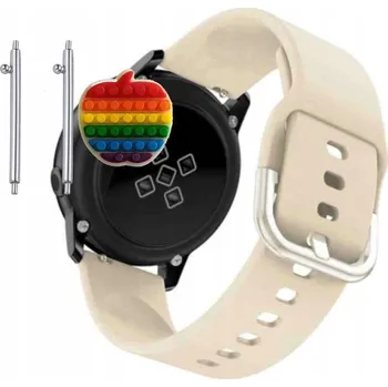 Řemínek na hodinky Řemínek Řemínek pro Mibro Watch T2, Silikonový Béžový Smyčka, nastavitelný