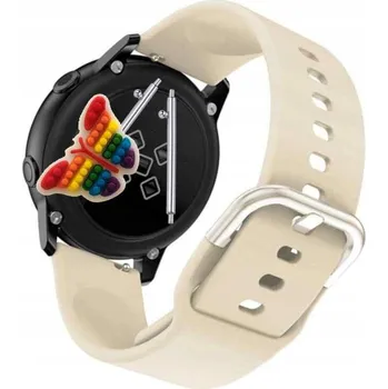 Pouzdro na mobilní telefon Pásek Řemínek pro Calmean Sport, Silikon Béžová Poutko, nastavitelný