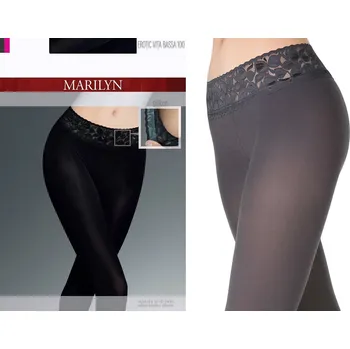 Dámské punčochy Punčocháče hladké Marilyn EROTIC VITA BASSA 100 DEN šedé GRIGIO velikost 1/2