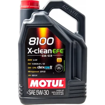 Motorový olej Motorový olej Motul 8100 X-Clean EFE syntetický 5W-30 5 l API SN