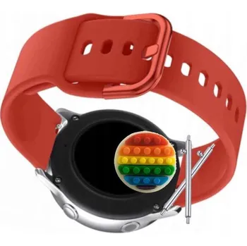 Pouzdro na mobilní telefon Pásek Řemínek pro Huawei Watch 3 Pro Elite, Silikon Červený Poutko, nastavitelný