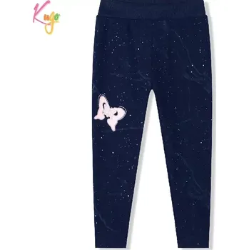 Dívčí zateplené legíny Kugo WL0935 tmavě modré