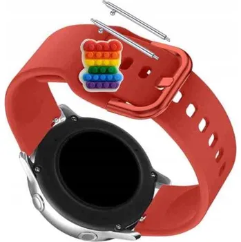 Pouzdro na mobilní telefon Pásek Řemínek pro Garett Kids Sun Ultra 4G, Silikon Červený Poutko, nastavitelný