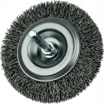 Drátěný kartáč Kotoučový kartáč s trnem Szczotex ocel 80 mm 4500 ot/min