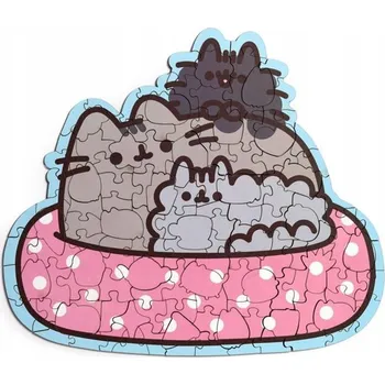 Puzzle Puzzle bláznivé tvary 130 dílků Pusheen kočka koťata