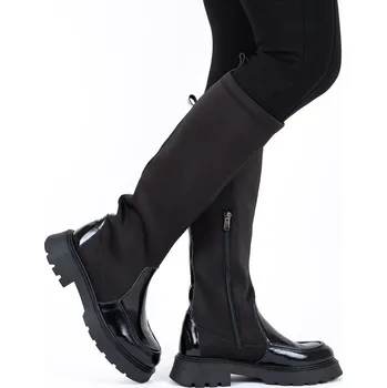 Dámské kozačky Letizia Letizia Dámské černé strečové kozačky s protiskluzovou podrážkou Velikost: 37