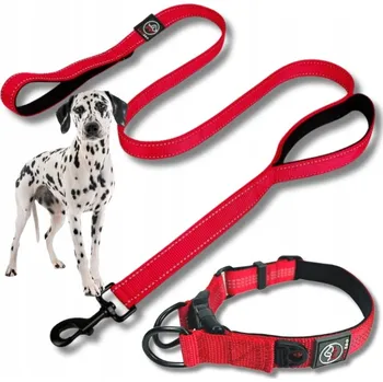 Obojek pro psa Materiálový obojek pro psa s reflexními prvky Lalazoo, velikost L