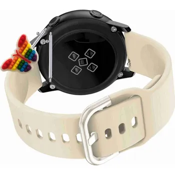 Pouzdro na mobilní telefon Pásek Řemínek pro Mobvoi TicWatch Pro 3 Ultra, Silikon Béžová Smyčka