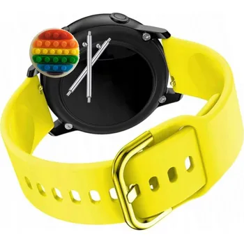 Pouzdro na mobilní telefon Pásek Řemínek pro TOOBUR Chytré Hodinky IDW16, silikon, žluté poutko, nastavitelný
