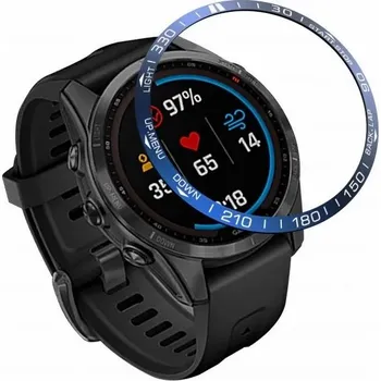 Pouzdro na mobilní telefon BEZEL Ring Kroužek Ocel Kryt pro Garmin Fenix 7s