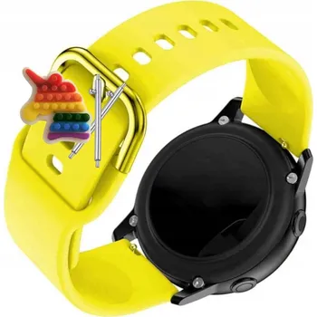 Pouzdro na mobilní telefon Pásek Řemínek pro Polar Ignite 2, silikon, žlutá smyčka, nastavitelný