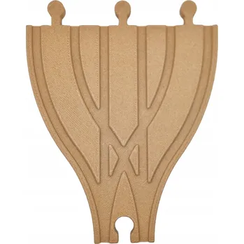 Vláček a vláčkodráha Výhybka na tři rovnoběžné koleje pro dřevěnou vláčkodráhu