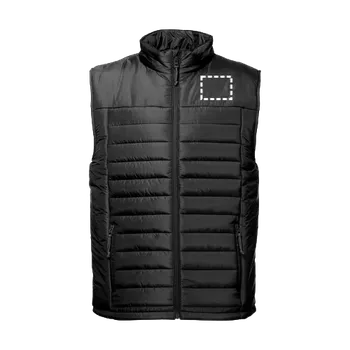 THC CLOUD. Naplněná vesta (unisex) 70 Chest, 80 x 60 Výšivka, 12 barvy