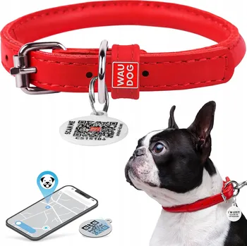 Obojek pro psa Kožený obojek pro psa Waudog vel. XS