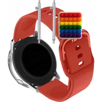 Pouzdro na mobilní telefon Pásek Řemínek pro Cubot U1 AI Chytré Hodinky, silikonová červená smyčka, nastavitelný