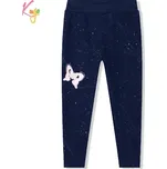 Dívčí zateplené legíny Kugo WL0935 tmavě modré