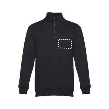 Pánská mikina THC BUDAPEST. Unisex mikina 1 Chest, 90 x 60 Sítotisk (textil), 2 barvy