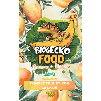 Krmivo pro terarijní zvíře BioGecko Food Banán & Mango Hmotnost: 100 g