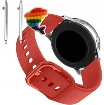 Pouzdro na mobilní telefon Pásek Řemínek pro Maxcom FW45 Aurum 2, Silikon Červený Poutko, nastavitelný