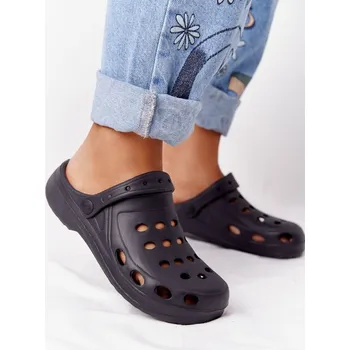 Dámské pantofle Dámské Nazouváky EVA Pěnové Crocsy Barva: Černá, Velikost: 38