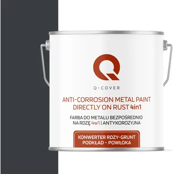 barva na kov Antikorozní akrylová Barva na kov Q-COVER 5 l ANTRACIT RAL7016 matná