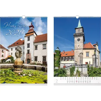Kalendář MFP paper nástěnný kalendář Hrady a zámky 2026