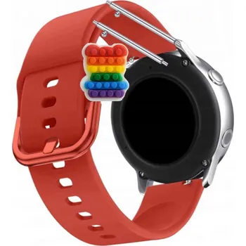 Pouzdro na mobilní telefon Pásek Řemínek pro Forever Grand 2 SW-710, Silikon Červený Poutko, nastavitelný