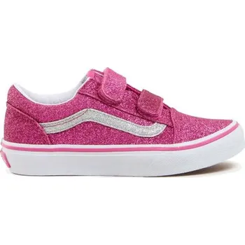 Dívčí tenisky BOTY VANS Old Skool V GLITTER KIDS - růžová - US 3K + při osobním odběru 1 567 Kč
